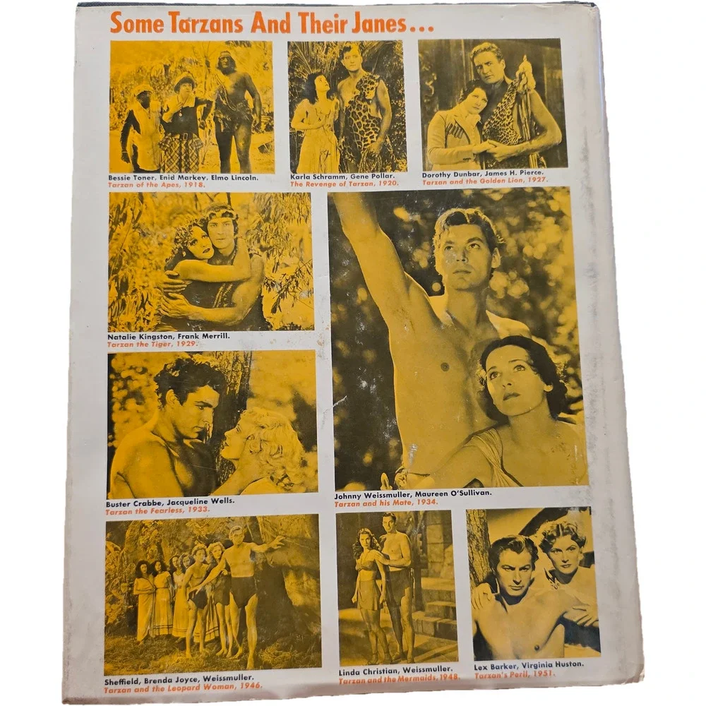Vintage Hardcover TARZAN OF THE MOVIES Gabe Essoe 1968 Pictorial History